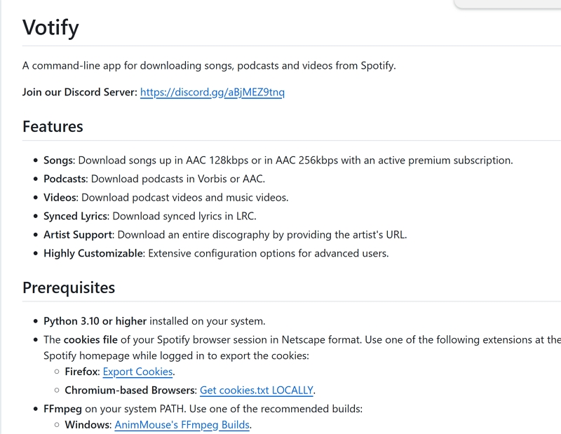 Command-Line App für Spotify Podcast Videos