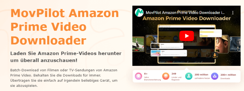 Website von MovPilot Amazon Prime Video Downloader